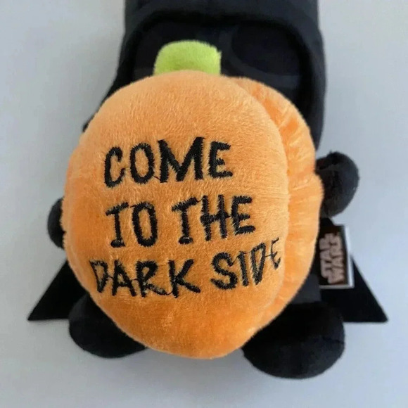 Star Wars 9" Darth Vader “Come To The Dark Side” Pumpkin Squeaker Pet Dog Toy - Picture 2 of 9